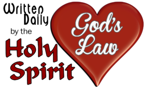 The Holy Spirit writes God's Law Daily on Our Hearts